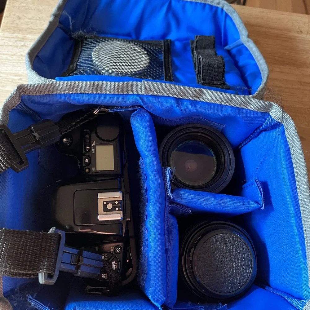 Nikon N6006 Camera with Case and Two Lenses